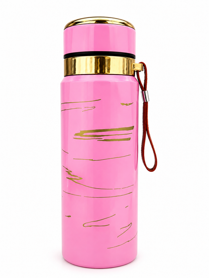 Marble Style Vacuum Insulation Water Bottle