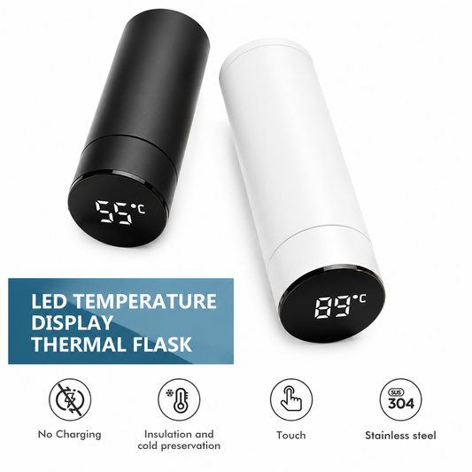 Temperature Display Vaccume insulted stell water Bottle