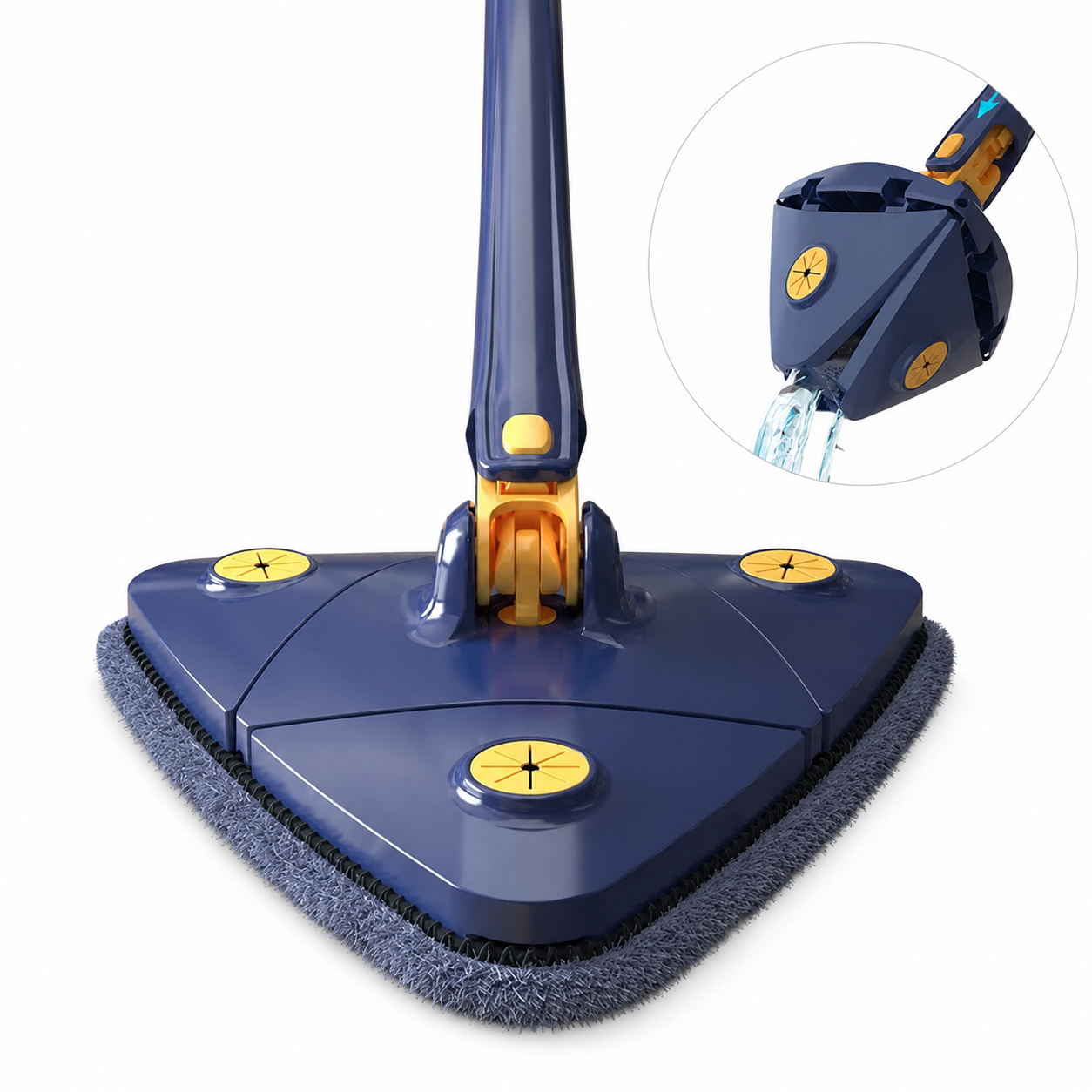 Triangle Twister Mop 360° Rotating Mop Triangular